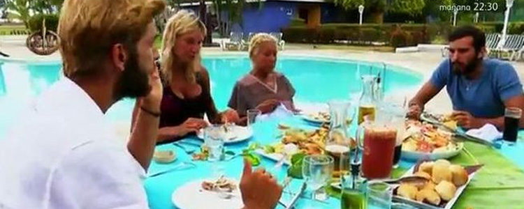 Los concursantes disfrutan de su primera comida en el hotel | telecinco.es