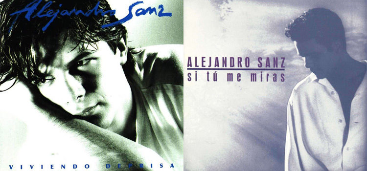 Los dos primeros discos de Alejandro Sanz a principios de los noventa