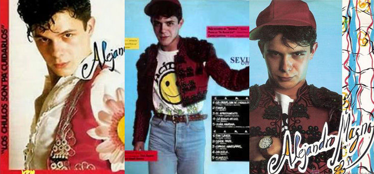 Alejandro Sanz en la portada de su álbum como Alejandro Magno