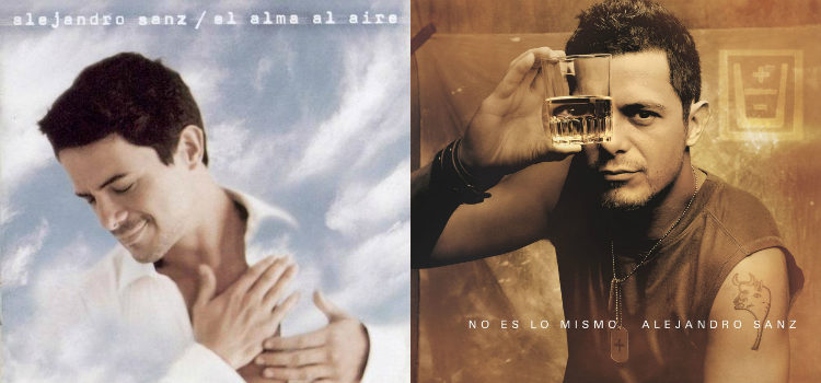 Los primeros álbumes de Alejandro Sanz en los años dos mil