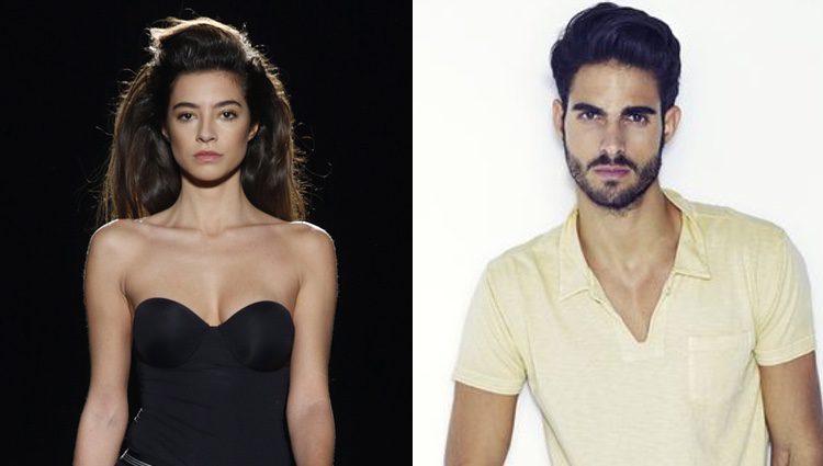 Los modelos Rocío Crusset y Juan Betancourt