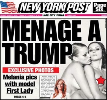 Melania Trump protagoniza un desnudo lésbico