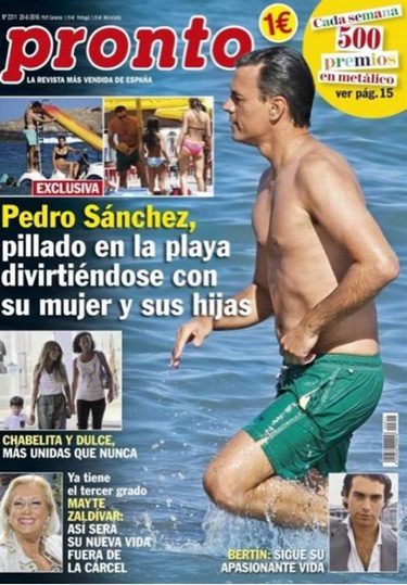 Pedro Sánchez, en la portada de Pronto