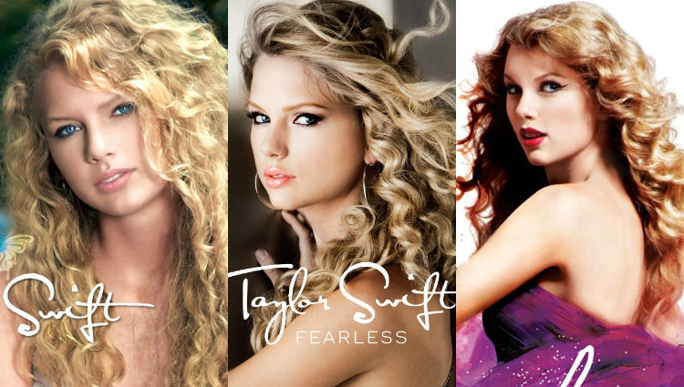 Taylor Swift en las portadas de sus primeros discos