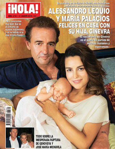 Alessandro Lequio y María Palacios en la portada de ¡Hola!