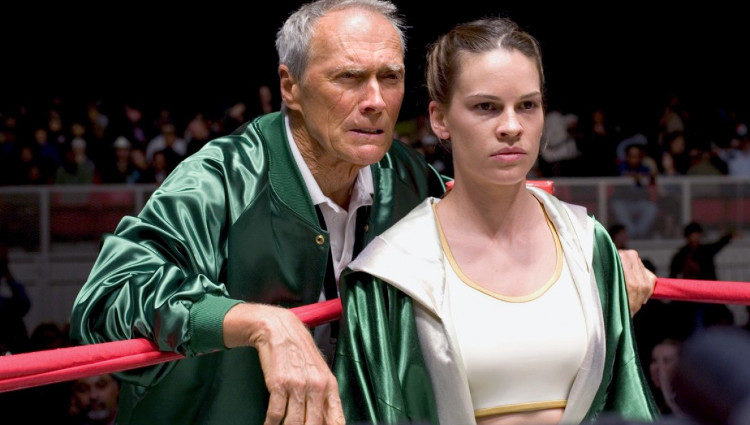 Clint Eastwood y Hilary Swank en 'Million Dollar Baby'