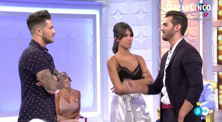 Suso, Sofía y Hugo discutiendo / Telecinco.es