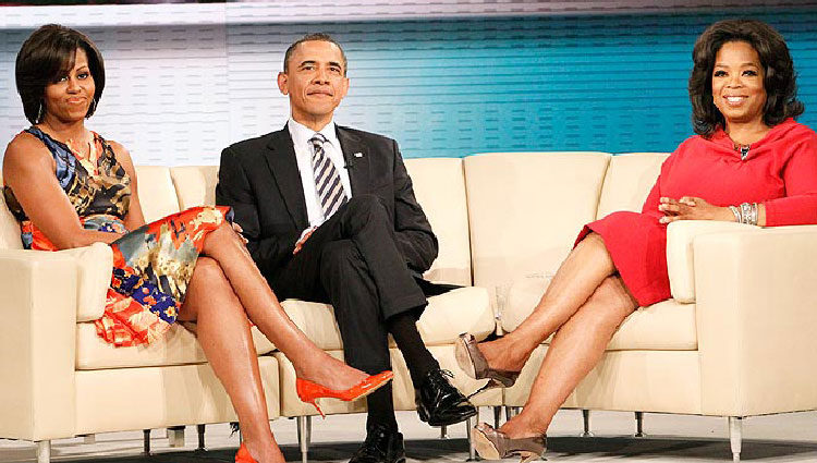 Los Obama en el programa de Oprah
