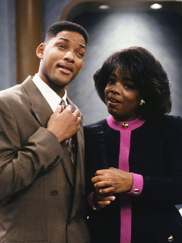 Oprah Winfrey con Will Smith en 'El Príncipe de Bel-Air'