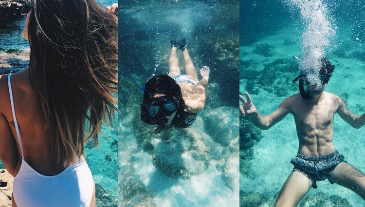 Dulceida, Alba y Alex Domenech en Menorca / Instagram