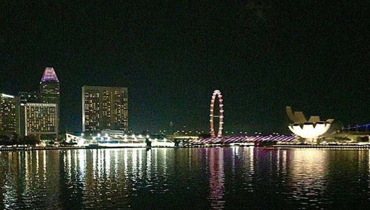 Singapur visto desde el móvil de Linda Morselli / Instagram