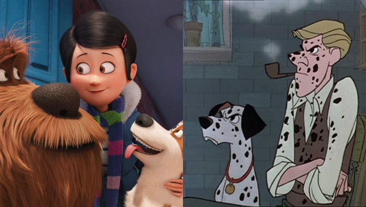 Fotogramas de las películas de animación 'Mascotas' y '101 Dálmatas'