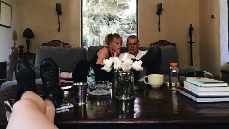 Antonio banderas y Melanie Griffith juntos tras su divorcio/ Fuente: Instagram