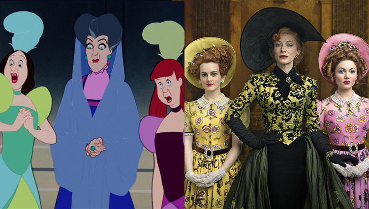 Lady Tremaine e hijas de 'La Cenicienta' (1950) y de 'Cinderella' (2015)