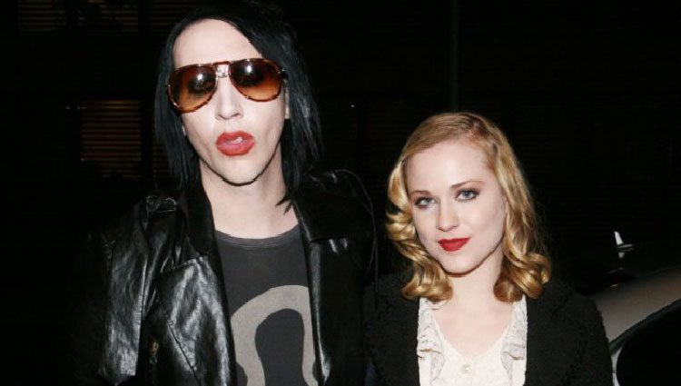 El cantante Marilyn Manson y la actriz Evan Rachel Wood