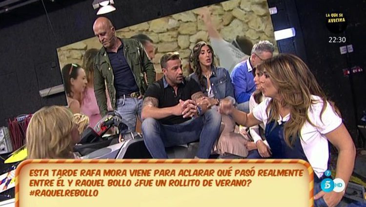 Rafa Mora desmintiendo su affaire con Raquel Bollo / Telecinco.es