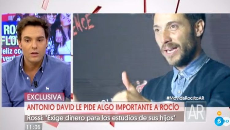 Antonio Rossi da la exclusiva sobre Antonio David Flores / Foto: telecinco.es