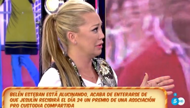 Belén Esteban, indignada / Telecinco.es