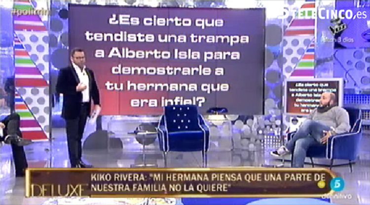 Kiko Rivera carga contra Chabelita en el polígrafo / Telecinco.es