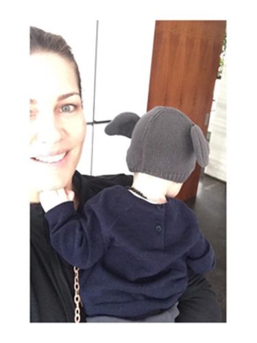 Jaydy Michel con su hijo Leonardo / Foto: Instagram.com