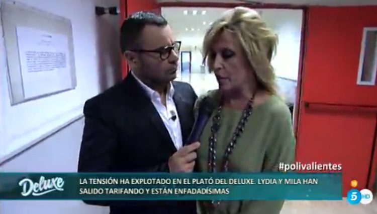 Lydia Lozano tras abandonar el plató del 'Deluxe' / Telecinco.es