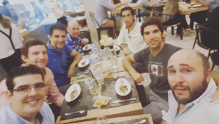 Cayetano y Kiko Rivera con unos amigos/ Fuente: Kiko Rivera Instagram