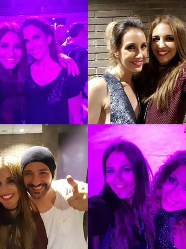 Paula Echevarría posando con Nuria Fergó, Mireia, Alejandro Parreño y Verónica / Imagen: Instagram
