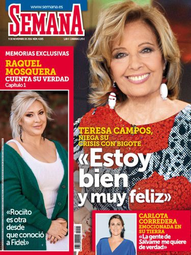 María Teresa Campos en la portada de Semana