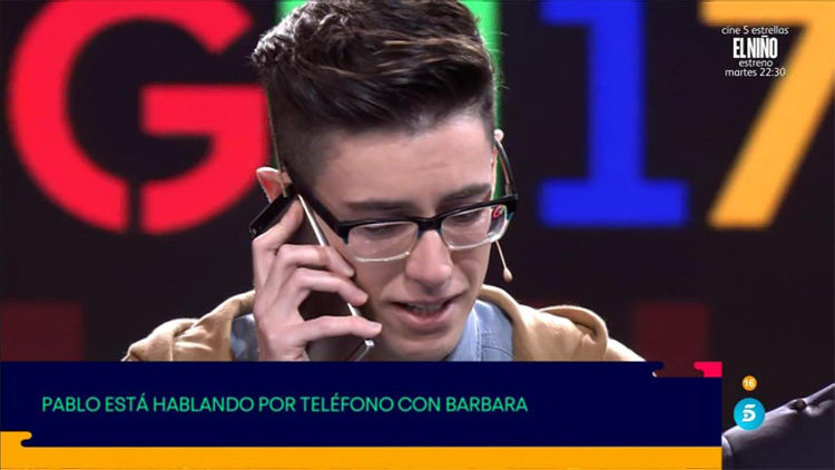 Pablo recibe una llamada telefónica de Bárbara en pleno debate | telecinco.es