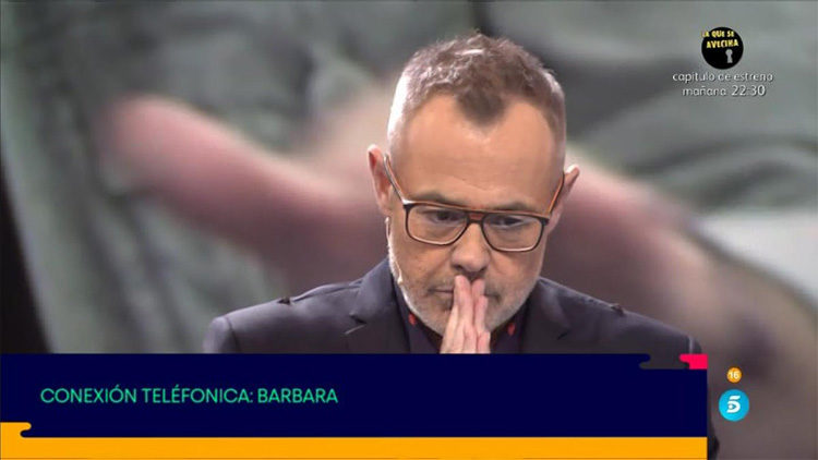 El presentador Jordi González durante la tensa conversación con Bárbara | telecinco.es