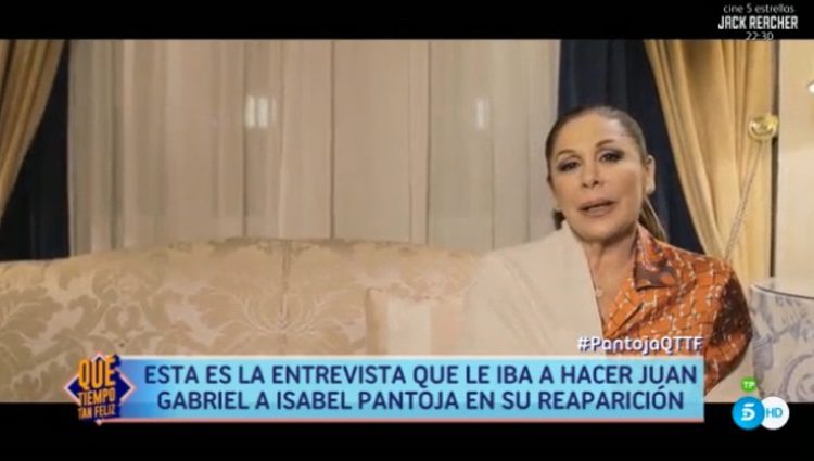 Isabel Pantoja dando su primera entrevista / Foto: telecinco.es