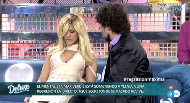 Ylenia durante su hipnotización en la que se sinceró / Foto: Telecinco.es