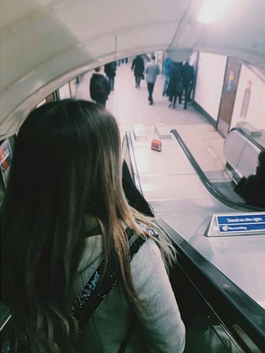 Chabelita en el metro de Londres / Instagram