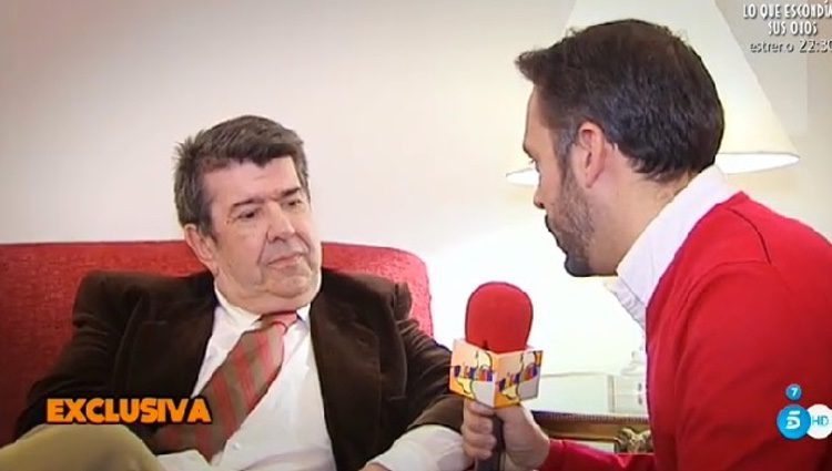 Gil Silgado entrevistado por Kike Calleja en 'Sálvame' / Foto: telecinco.es