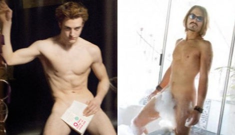 Robert Pattinson y Johnny Depp, desnudos en la revista Cosmopolitan