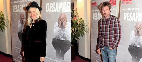 Lluvia Rojo y Eloy Azorín disfrutan del estreno de 'Desaparecer'