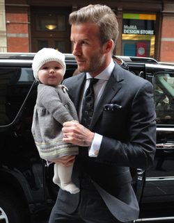 David Beckham con su hija Harper Seven