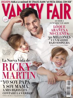 Ricky Martin y sus hijos | Foto: Vanity Fair