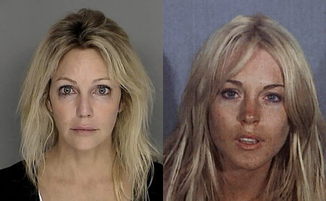 Heather Lockear y Lindsay Lohan pilladas con drogas