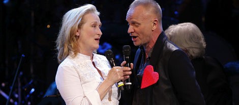 Meryl Streep y Sting cantando juntos