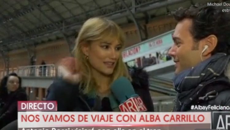 Alba Carrillo hablando con 'El programa de AR' / Foto: telecinco.es