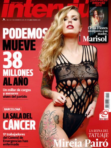 Mireia Pairó en la portada de Interviú