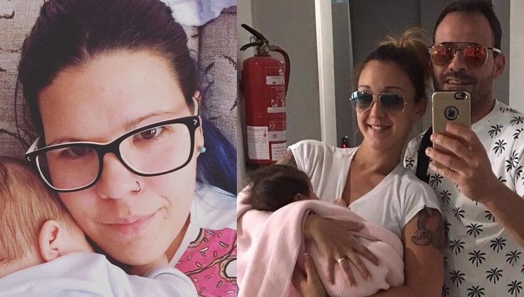 Tamara Serrador y Laura Barcelona con sus bebés / Instagram