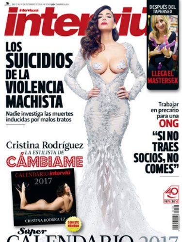 Cristina Rodríguez en la portada de Interviú