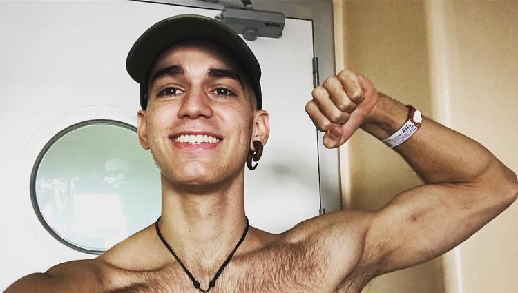 Pablo Ráez mostrando su fortaleza / Foto: Instagram