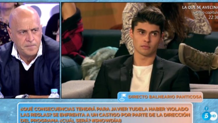 Javier Tudela en el momento de la expulsión / Telecinco.es