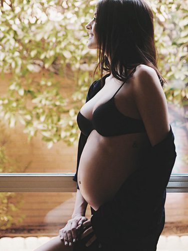 Noelia López en la semana 32 de embarazo / Instagram
