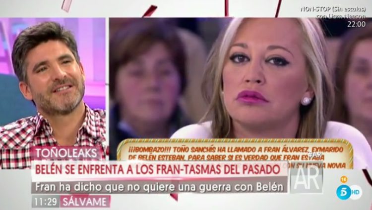 Toño Sanchís no volverá a escuchar a Belén Esteban / Telecinco.es