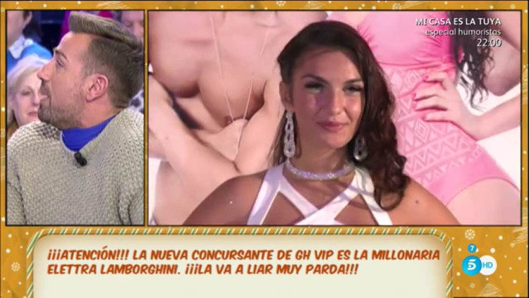 El anuncio de Elletra como concursante de 'Gran Hermano VIP' / Foto: Telecinco