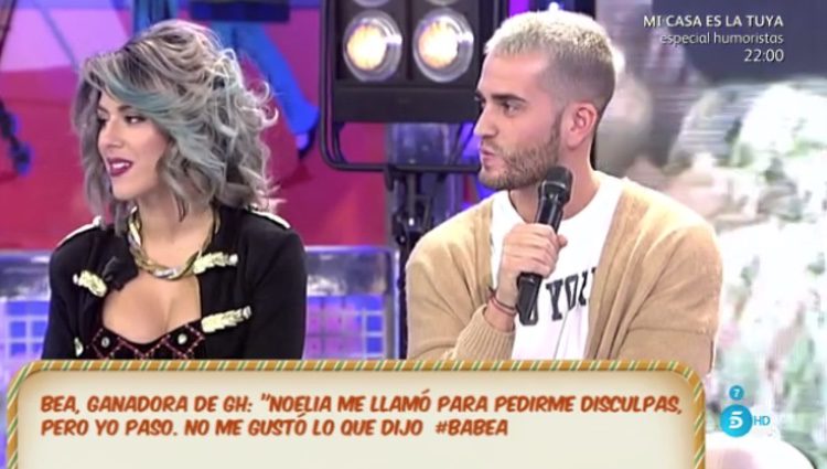 Rodri y Bea contestando a las preguntas de los colaboradores de 'Sálvame' / Foto: Telecinco.es 